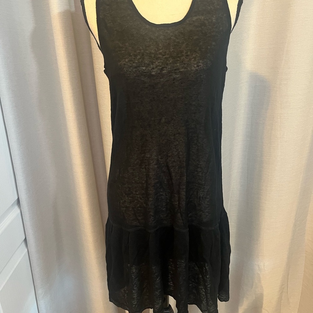 Acrobat Black Sheer Sleeveless Tunic